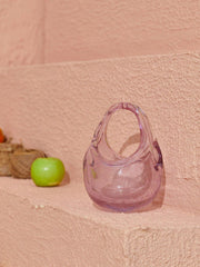 Elvira Pink Glass Bag