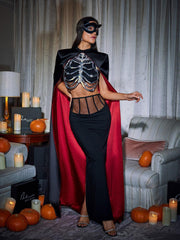 Esther Cape Skirt Three Piece Set