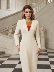 Faeldriel Chain Rhinestone Maxi Dress