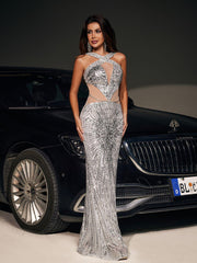 Farasha Sequin Maxi Dress