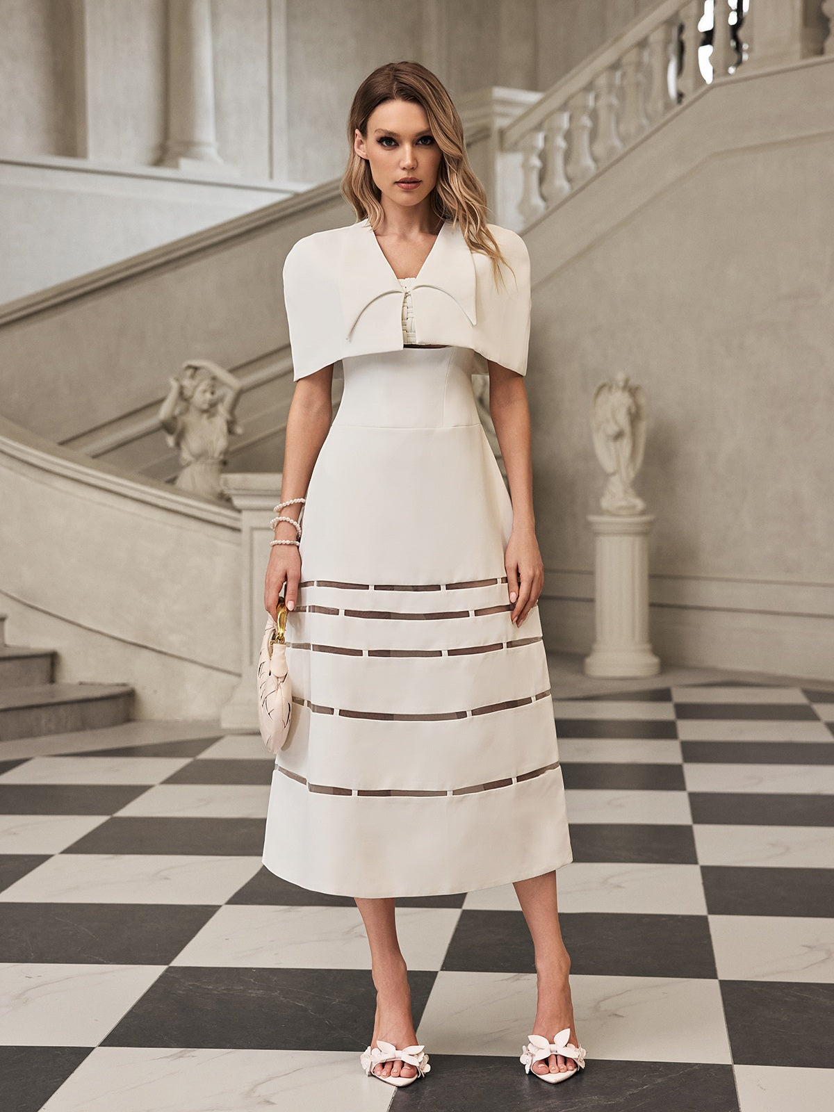 Fyriael Spaghetti Cutout Cape Set