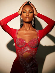 Geneva Diamante Arch Earrings