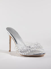 Gexelle Crystal Fringe Slippers