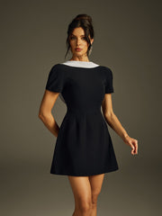 Hexia Backless Bow Mini Dress
