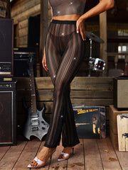 Hilaria See Through Glitter Pants