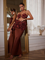 Irma Flower Bandage Skirt Set