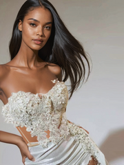 Jelia Strapless Ruched Skirt Set