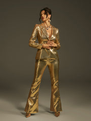 Larna Long Sleeve Sequin Blazer Set