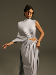Lavina One Shoulder Cutout Maxi Dress