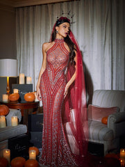 Liberato Glitter Mesh Veil