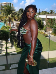 Linden Fringe Gemstone Beaded Bralette