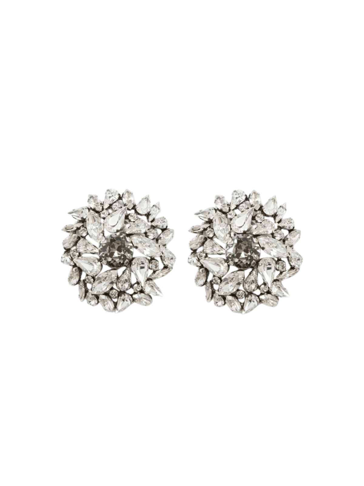 Lysander Circle Rhinestone Earrings