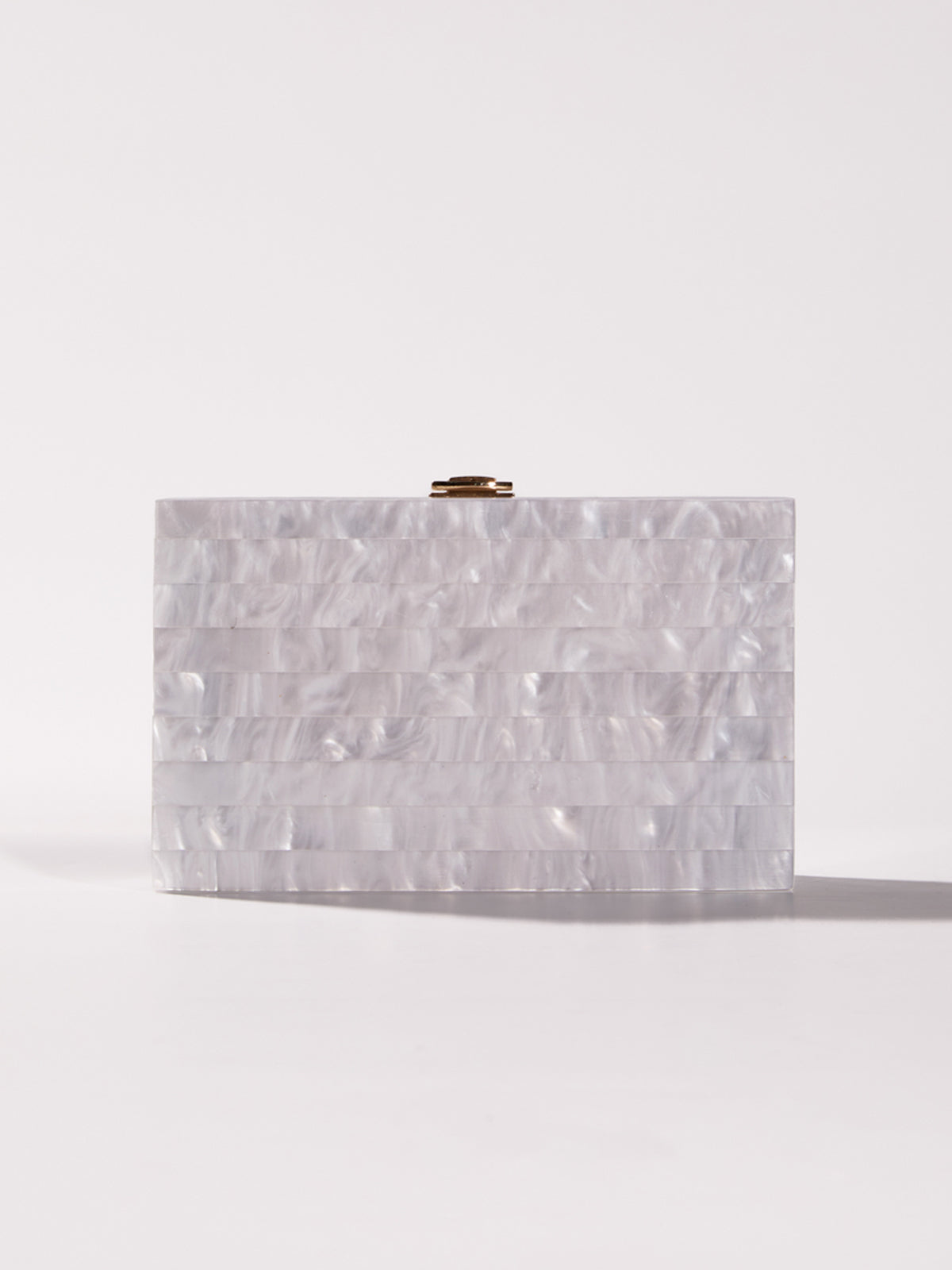 Mahesa Acrylic Convertible Clutch In White