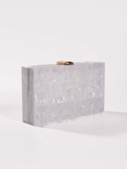 Mahesa Acrylic Convertible Clutch In White