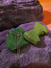 Mattea Crystal Embellished Bucket Bag In Green