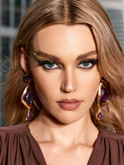 Mikko Geometric Rhinestone Earrings