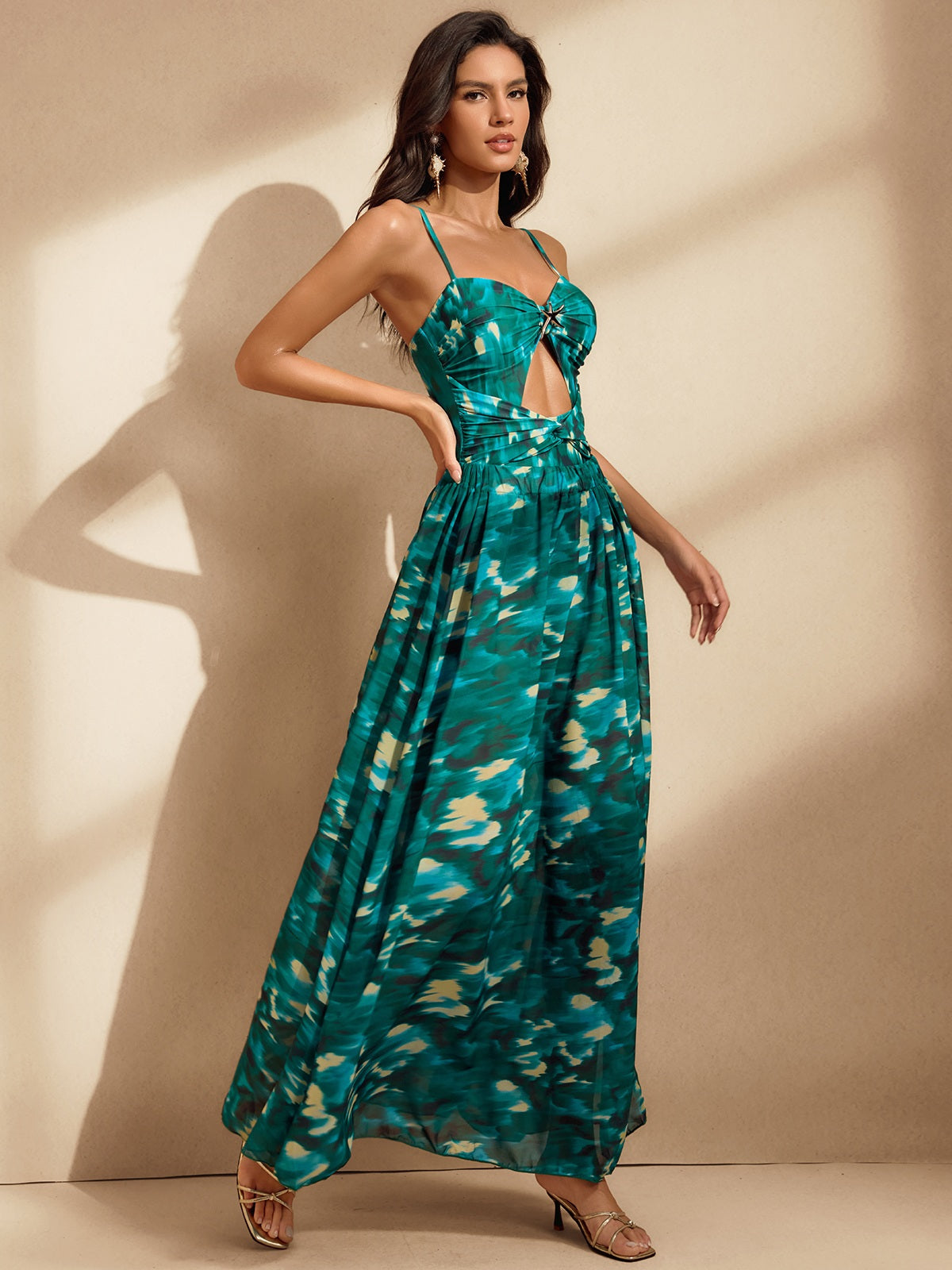 Niccele Printed Swimwear Two Piece Set