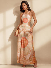 Nitara Cutout Printed Swimwear Two Piece Set