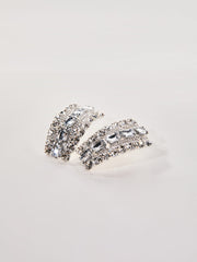 Oaelvira Rhinestone Quadrangle Earrings
