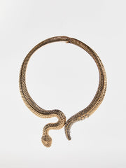 Oexara Snake Rhinestone Choker