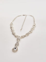 Oexelle Teardrop Crystal Necklace Set