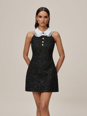Omolara Rhinestone Sequin Mini Dress