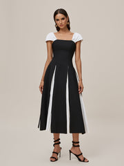 Onelia Sleeveless Ruched Midi Dress