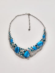 Oryndis Zircon Necklace In Blue