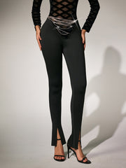 Orythia Chain Bootcut Pants