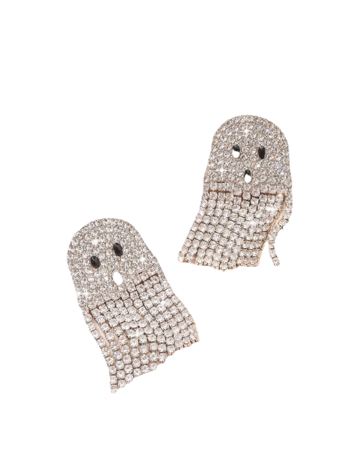 Ozzar Rhinestone Ghost Earrings