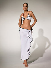 Panola Ruffle Bikini Three Piece Set