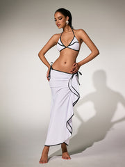 Panola Ruffle Bikini Three Piece Set