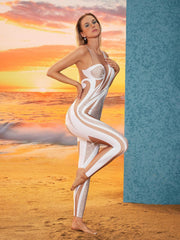 Perseus Rhinestone Printed Jumpsuit