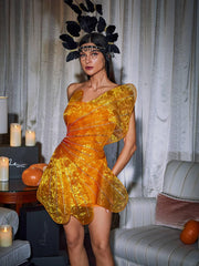 Posie Butterfly Rhinestone Mini Dress