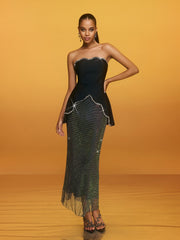 Reggie Rhinestone Bandage Skirt Set