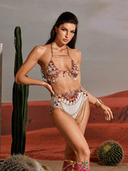 Roque Rhinestone Body Chain Set