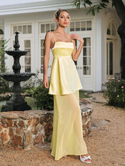 Vaeltrix Spaghetti Mesh Maxi Dress