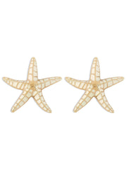 Shepherd Starfish Earrings In Beige