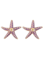 Shepherd Starfish Earrings In Purple