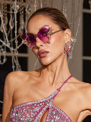 Tierney Butterfly Crystal Sunglasses
