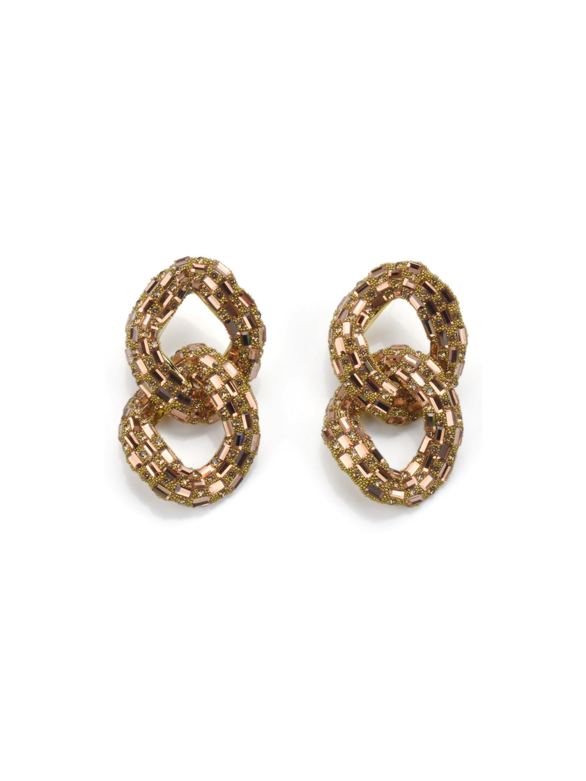 Tyora Circle Crystal Earrings