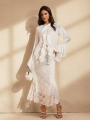 Wryxan Lace Skirt In White