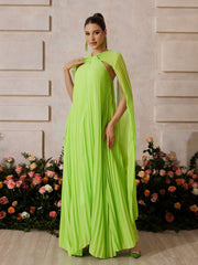 Xexmir Sleeveless Draped Maxi Dress