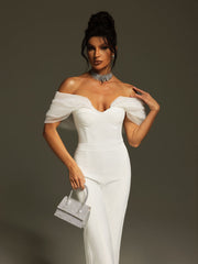 Yexet Off Shoulder Bandage Jumpsuit