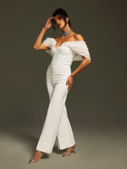 Yexet Off Shoulder Bandage Jumpsuit